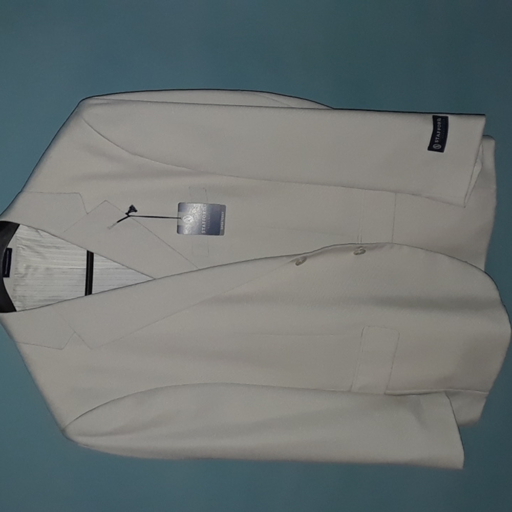 UnWorn, Unaltered Stafford 44 Short Polyester Linen Mens Suit Slacks 32/32 - Picture 2 of 16